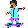 Boy Skateboarding