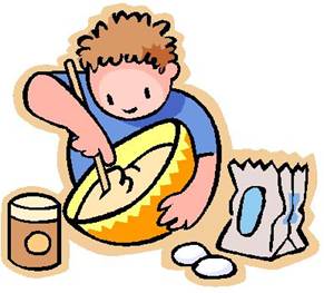 boy cooking clipart