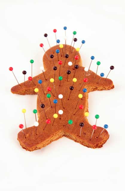Pinned Gingerbread Man