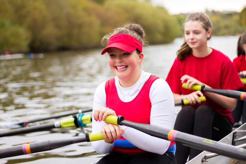 girl rowing